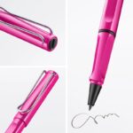 Pióro kulkowe LAMY Safari 313, M, z niebieskim wkładem, różowy - obrazek 4