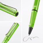 Pióro kulkowe LAMY Safari 313, M, z niebieskim wkładem, zielone - obrazek 4