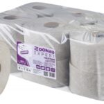 Papier toaletowy makulaturowy DONAU EXPERT Jumbo, 1-warstwowy, 750 listków, 12szt., szary