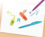 Zestaw mini zakreślaczy i długopisów Q-CONNECT, neon, mix kolorów - obrazek 5