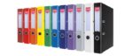 Segregator OFFICE PRODUCTS Officer z szyną, PP, A4/55mm, bordowy - obrazek 2
