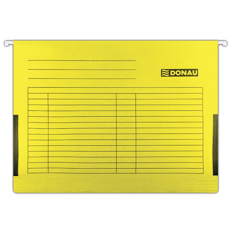 71663-15043-teczka_zawieszkowa_donau_z_boczkami_a4_230gsm_-800w Teczka zawieszkowa DONAU z boczkami, A4, 230gsm, żółta - obrazek 1