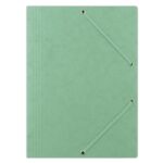 Teczka z gumką DONAU, preszpan, A4, 390gsm, 3-skrz., zielona
