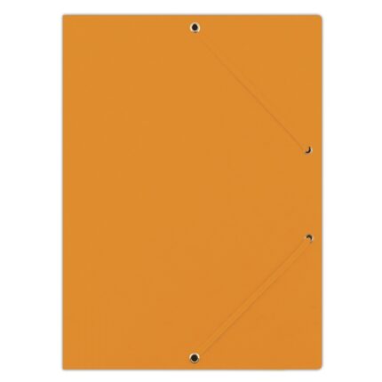 Teczka z gumką DONAU, preszpan, A4, 390gsm, 3-skrz., pomarańczowa