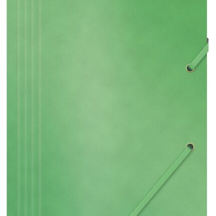 Teczka z gumką OFFICE PRODUCTS, preszpan, A4, 390gsm, 3-skrz., zielona