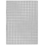 Teczka z gumką DONAU, karton, A4, 400gsm, 3-skrz., biała w kratę