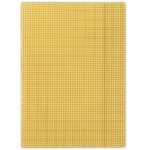 Teczka z gumką DONAU, karton, A4, 400gsm, 3-skrz., pomarańczowa w kratę
