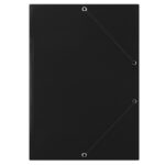 Teczka z gumką DONAU, karton, A4, 400gsm, 3-skrz., czarna