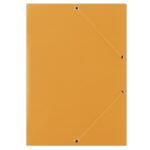 Teczka z gumką DONAU, karton, A4, 400gsm, 3-skrz., pomarańczowa