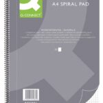 Kołonotatnik Q-CONNECT, A4, w kratkę, 80 kart., 70gsm, perforacja