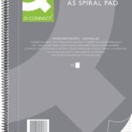 Kołonotatnik Q-CONNECT, A5, w kratkę, 80 kart., 70gsm, perforacja