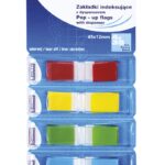 Zakładki indeksujące DONAU, PP, 12x45mm, 4x35 kart., mix kolorów