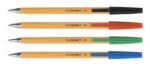 Długopis Q-CONNECT z wymiennym wkładem 0,4mm (linia), zielony - obrazek 2
