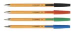 Długopis Q-CONNECT z wymiennym wkładem 0,4mm (linia), czerwony - obrazek 2