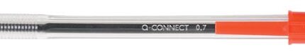 Długopis Q-CONNECT z wymiennym wkładem 0,7mm (linia), czerwony