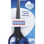 Nożyczki biurowe DONAU Soft Grip, 20cm, niebieskie