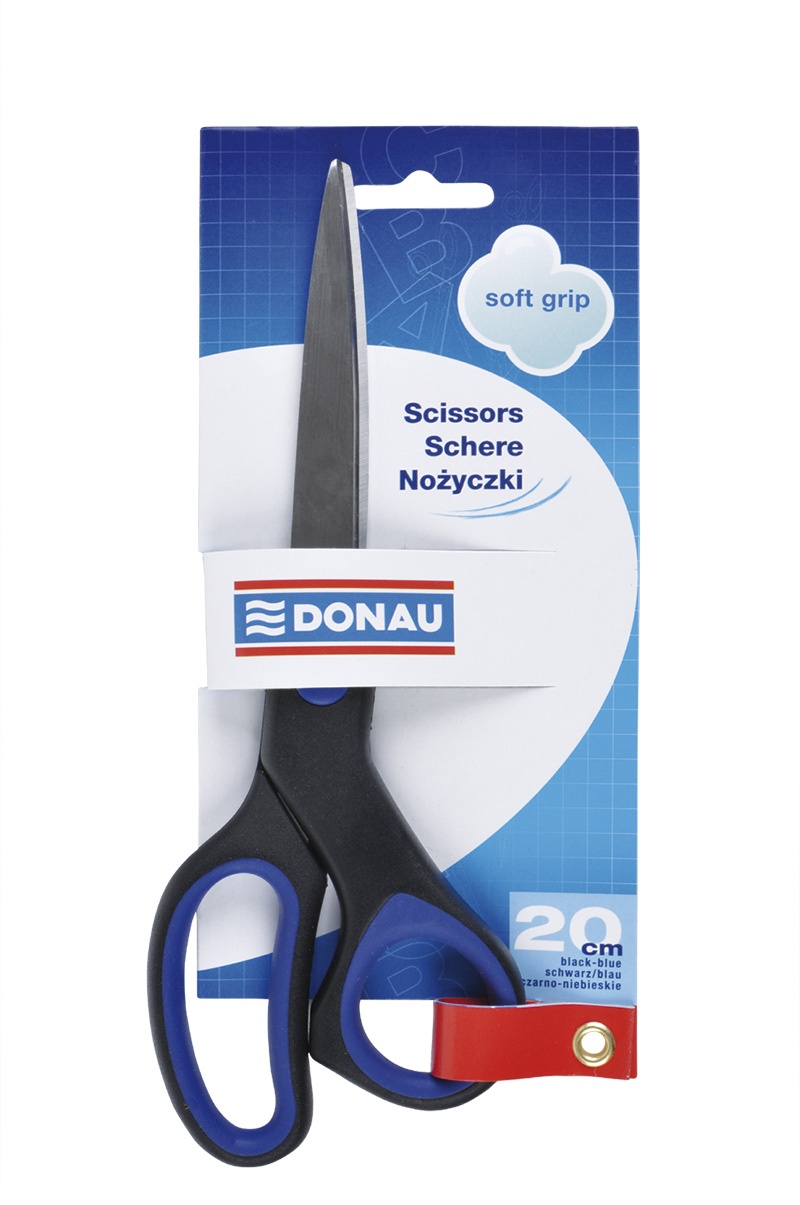 75464-15210-nozyczki_biurowe_donau_soft_grip_20cm_niebiesk-800w Nożyczki biurowe DONAU Soft Grip, 20cm, niebieskie - obrazek 1