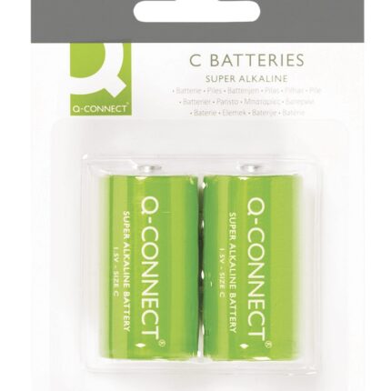 Baterie super-alkaliczne Q-CONNECT C, LR14, 1,5V, 2szt.