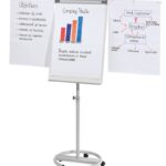 Flipchart mobilny FRANKEN, 68x110cm, tablica suchoś. -magn., z wyciąganymi ramionami