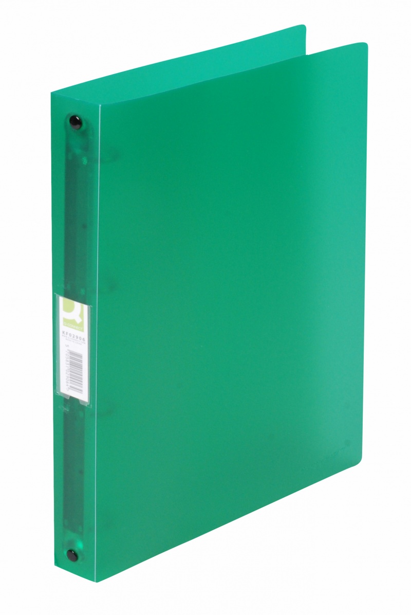 83240-16729-segregator_ringowy_q_connect_pp_a4_4r_25mm_tra-800w Segregator ringowy Q-CONNECT, PP, A4/4R/25mm, transparentny zielony - obrazek 1