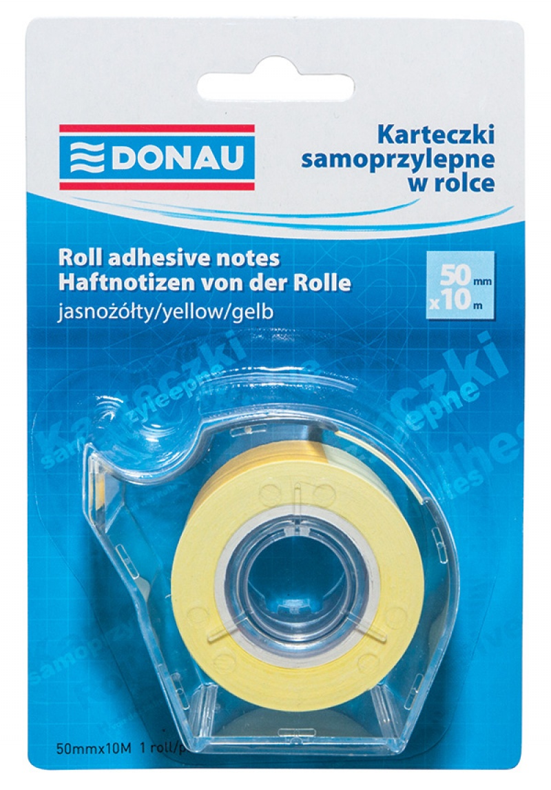 83476-25051-karteczki_samoprzylepne_w_rolce_donau_50mmx10m-800w Karteczki samoprzylepne w rolce Donau, 50mmx10m, jasnożółty - obrazek 1
