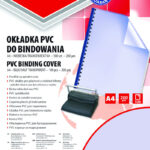 Okładki do bindowania OFFICE PRODUCTS, PVC, A4, 200mikr., 100szt., niebieskie transparentne