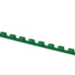 Grzbiety do bindowania OFFICE PRODUCTS, A4, 6mm (25 kartek), 100 szt.,zielone