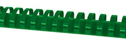 Grzbiety do bindowania OFFICE PRODUCTS, A4, 38mm (350 kartek), 50 szt., zielone