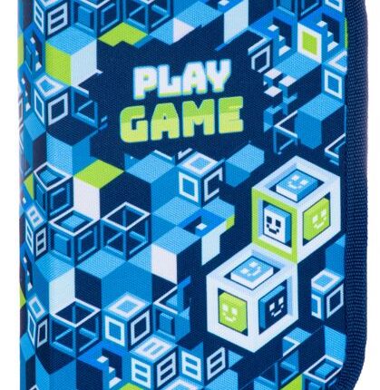 Piórnik pojedynczy dwuklapkowy bez wyposażenia ASTRABAG PLAY GAME, AC1