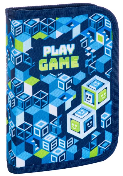 Piórnik pojedynczy dwuklapkowy bez wyposażenia ASTRABAG PLAY GAME, AC1 Piórnik pojedynczy dwuklapkowy bez wyposażenia ASTRABAG PLAY GAME, AC1 - obrazek 1