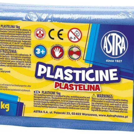 Plastelina Astra 1 kg niebieska