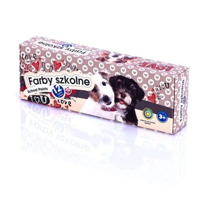 Farby szkolne Pieski 12 kol x 20 ml
