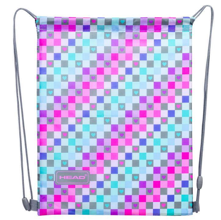 Worek na obuwie HEAD CHECKERED HEARTS, AD1 Worek na obuwie HEAD CHECKERED HEARTS, AD1 - obrazek 1
