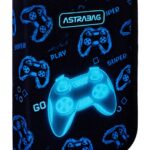 Piórnik pojedynczy jednoklapkowy z wyposażeniem ASTRABAG GO PLAYING, AC11