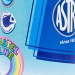 Kredki ołówkowe trójkątne pastelowe ASTRA PASTEL LINE w tubie - 24 kolory + temperówka