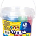 Plastelina Astra w wiaderku 6 kolorów