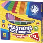 Plastelina Astra prostokątna 12 kolorów