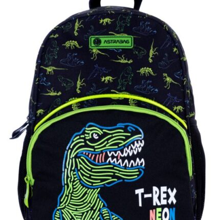 Plecaczek dziecięcy wycieczkowy ASTRABAG T-REX NEON, AK300 DLA CHŁOPAKA