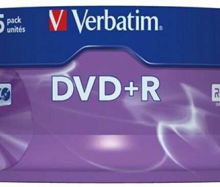 Płyta DVD+R VERBATIM AZO, 4,7GB, prędkość 16x, cake, 25szt., srebrny mat