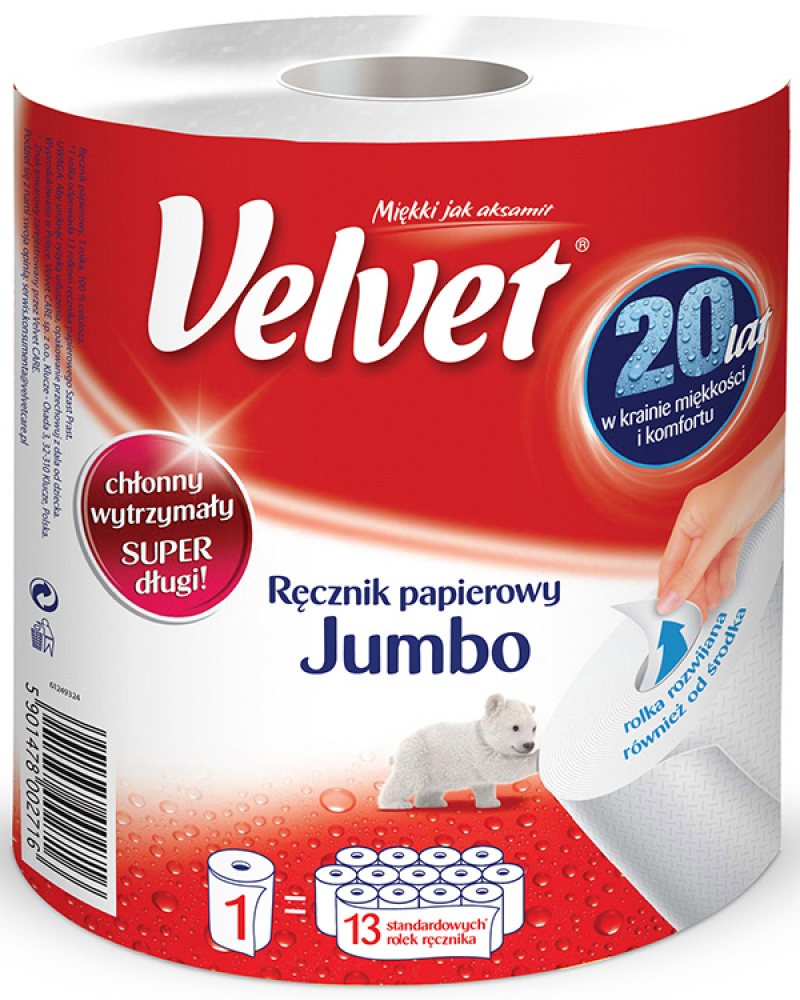 104481-68178-recznik_w_roli_celulozowy_velvet_jumbo_2_wars-800w-1 Ręcznik w roli celulozowy VELVET Jumbo, 2-warstwowy, 500 listków, biały - obrazek 1