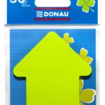 Bloczek samoprzylepny DONAU, 1x50 kart., strzałka, zawieszka, zielony