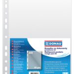 Koszulki na dokumenty DONAU, PP, A4, groszkowe, 40mikr., 25szt.