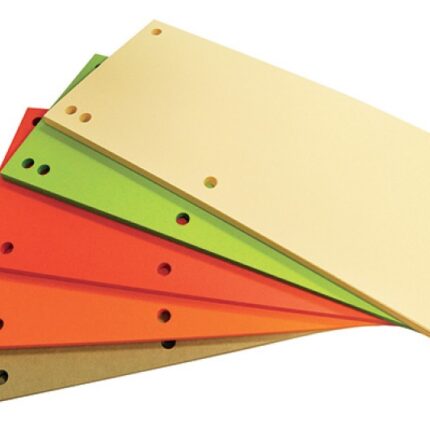 Przekładka papierowa 1/3 A4 KBK, 240x105mm, 100szt., pomarańczowa