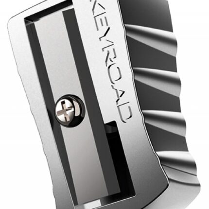 Temperówka KEYROAD Metal, aluminiowa, pojedyncza, pakowana na displayu, srebrna