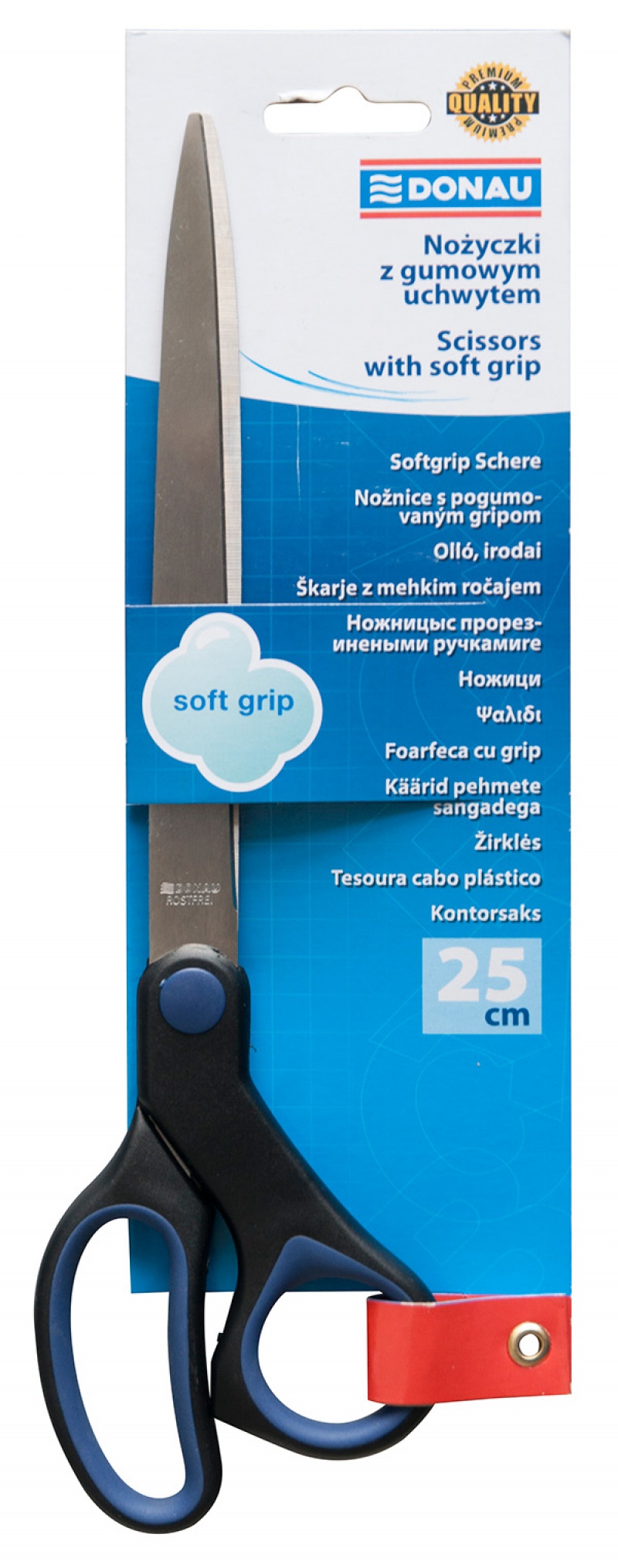 112106-71944-nozyczki_biurowe_donau_soft_grip_25cm_niebies-800w Nożyczki biurowe DONAU Soft Grip, 25cm, niebieskie - obrazek 1