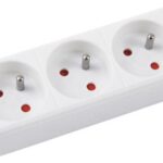 Przedłużacz OFFICE PRODUCTS, 3 gniazda, 3m, z uziemieniem, biały