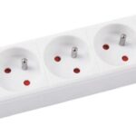 Przedłużacz OFFICE PRODUCTS, 5 gniazd, 3m, z uziemieniem, biały