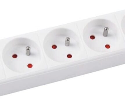 Przedłużacz OFFICE PRODUCTS, 5 gniazd, 3m, z uziemieniem, biały