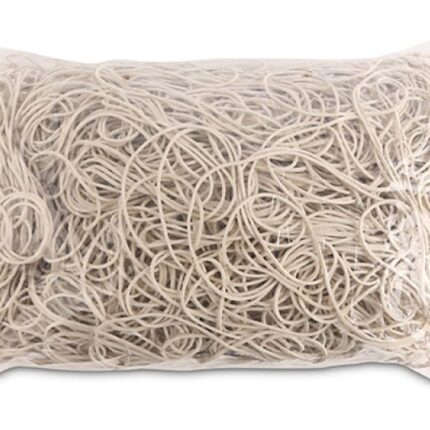Gumki recepturki OFFICE PRODUCTS, średnica 100mm, 1,5x1,5mm, 60% kauczuku, 1000g, zgrzewka, białe