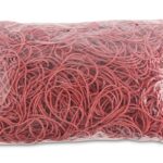 Gumki recepturki OFFICE PRODUCTS, średnica 100mm, 1,5x1,5mm, 60% kauczuku, 1000g, zgrzewka, czerwone